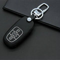 Cheap Genuine Leather Key Ring Auto Key Bags Smart for Audi A6L - Black